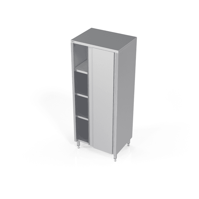 Hovedbilde Rustfritt høyskap med skyvedører