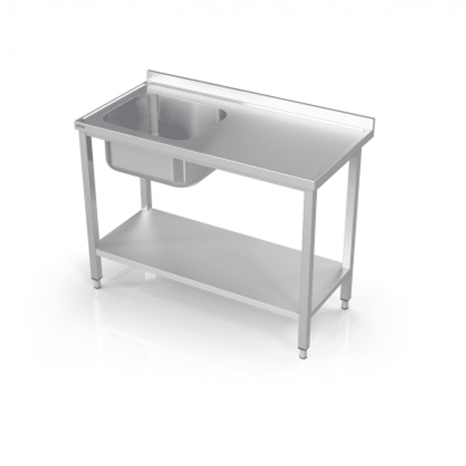 Hovedbilde Rustfri Benk med kum