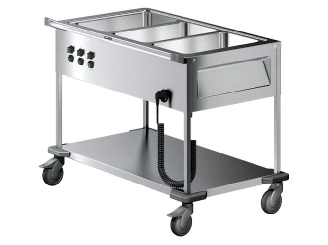 Hovedbilde B.PRO SAW L-3 Serveringsvogn med vannbad